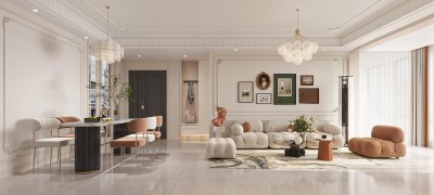 法式客餐厅3D模型下载